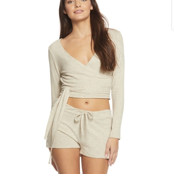 Beyond Yoga Organic Pima Wrap Sweater Beyond Yoga Organic Pima Wrap Sweater